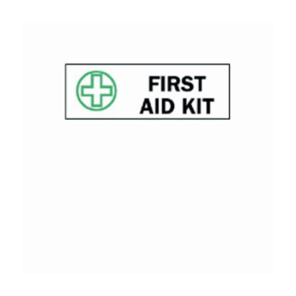 Picture of Door / Wall Sign First Aid Sign Brady™ First Aid Kit19036050