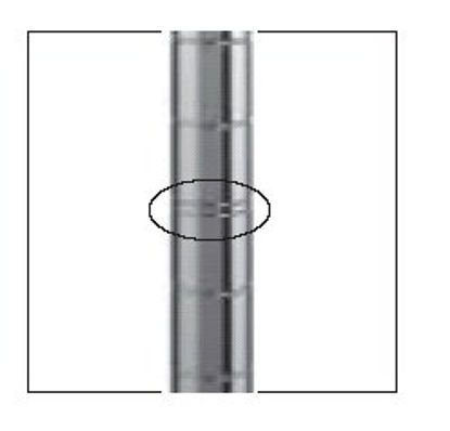 Picture of Shelf Post Site-Select™ 33-7/8 H, 2 Lbs, Chrome33UP