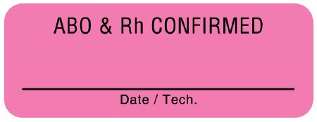 Picture of Pre-Printed Label UAL™ Advisory Label Pink Fluorescent Paper 3/4 X 2 InchULBB230