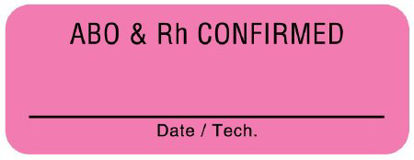 Picture of Pre-Printed Label UAL™ Advisory Label Pink Fluorescent Paper 3/4 X 2 InchULBB230