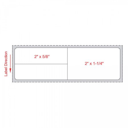 Picture of Blank Label Meditech® Thermal Label White Paper 1-1/4 X 4 InchLDWHP58