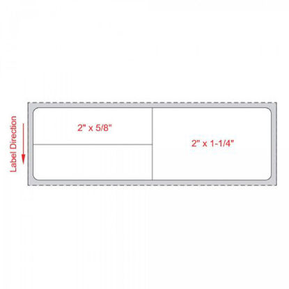 Picture of Blank Label Meditech® Thermal Label White Paper 1-1/4 X 4 InchLDWHP58