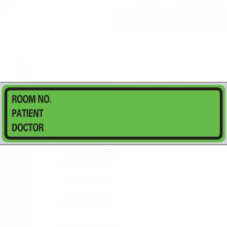 Picture of Blank Label Tape Pro-File Multipurpose Label Green 1-3/8 X 5-3/8 InchNPF-2286-3