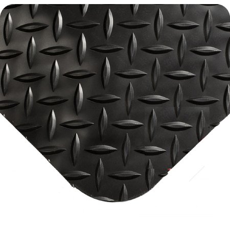Picture of Anti-Fatigue Floor Mat Diamond-Plate SpongeCote® 2 X 3 Foot Black PVC / Nitrile Infused Sponge17986124