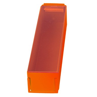 Picture of Unit Dose Bin with Lid Health Care Logistics® Red 2-3/4 X 3 X 11-7/8 Inch5312-01R
