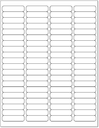 Picture of Blank Label UAL™ Printer Label White Thermal 1-15/16 X 1/2 InchULDP4500