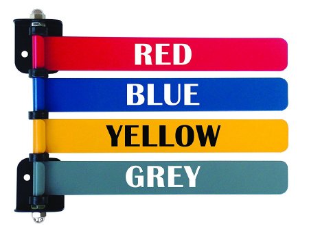 Picture of Exam Room Signal Flag Wall Mount 4 Flag 4 and 6 Inch291714