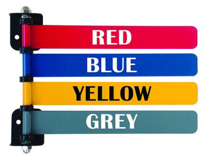 Picture of Exam Room Signal Flag Wall Mount 4 Flag 4 and 6 Inch291714