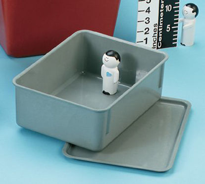 Picture of Tote Nest and Stack Red Fiberglass Reinforced Polyester 4-1/8 X 8-7/8 X 11-15/16 Inch5595R