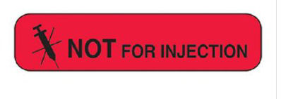 Picture of Pre-Printed Label HCL® Anesthesia Label Red2047