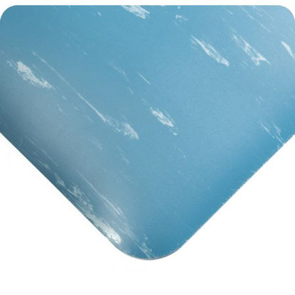 Picture of Anti-Fatigue Floor Mat Tile-Top™ AM SpongeCote® 3 X 5 Foot Blue PVC / Anti-Microbial Nitrile Infused Sponge191511213