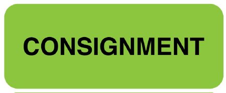 Picture of Pre-Printed Label UAL™ Instructional Label Green Permanent Paper Consignment Black Quality Control Label 7/8 X 2-1/2 InchULQA100