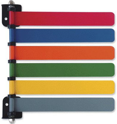 Picture of Exam Room Signal Flag Wall Mount 1 Flag 8 Inch291711-MAUVE