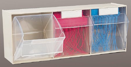 Picture of Storage Bin Unit Tilters® Tilt Front Beige Plastic 7-3/4 X 9-1/2 X 23-5/8 Inch1210E