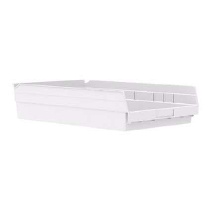 Picture of Shelf Bin Akro-Mils® White Industrial Grade Polymers 4 X 11-1/8 X 17-7/8 Inch30178WHITE