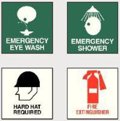 Picture of Wall Sign First Aid Sign SEE Signs™ Emergency Eye Wash56606-789