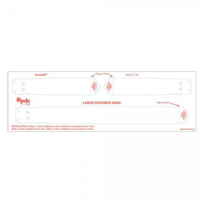 Picture of Identification Wristband with Extender DuraSoft® Patient ID Band Adhesive Closure Without Legend95XTR-11-PDJ