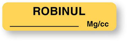 Picture of Drug Label UAL™ Anesthesia Label Robinul_ Mg/cc Tan 5/16 X 1-1/4 InchULAM154