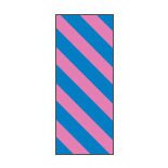Picture of Pre-Printed Label Key Surgical® Multipurpose Label Blue / Pink Tape Stripes Patterned 1/4 InchT-320-0211