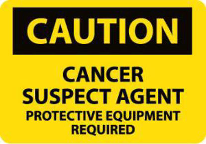 Picture of Wall Sign Caution VWR® Cancer Suspect Agent94005-214