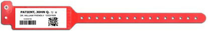 Picture of Identification Wristband Sentry® Bar Code LabelBand® Barcoded Band Permanent Snap Without Legend5090-16-PDM