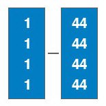 Picture of Pre-Printed Label WRITE-ON TAG® Multipurpose Label Blue / White Tape Number Patterned 1/4 InchT-920-02