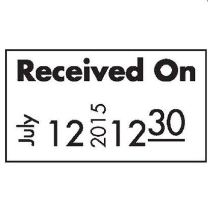 Picture of Pre-Printed Label Advisory Label White Paper RECEIVED ON / JULY, 12, 2015, 12,30 Black Quality Control Label6606-WH