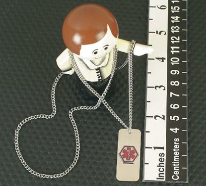 Picture of Patient Identification Necklace Alert Band Clasp Closure Without Legend11255