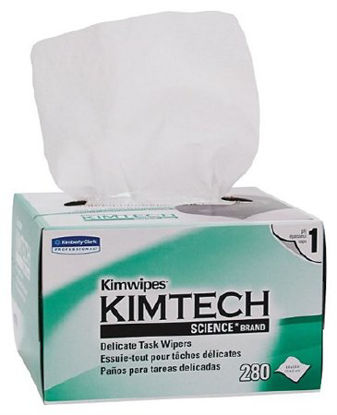 Picture of Delicate Task Wipe Kimtech Science Kimwipes Light Duty White NonSterile 1 Ply Tissue 4-2/5 X 8-2/5 Inch Disposable2219-EF5655A-01