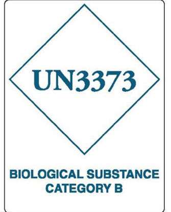 Picture of Pre-Printed Label Warning Label Blue Paper7067