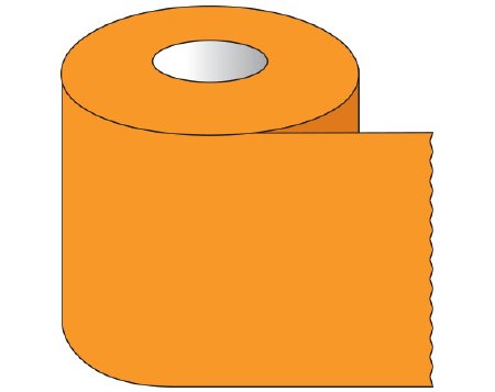 Picture of Blank Label Tape Shamrock Multipurpose Label Orange Tape 1-1/2 X 500 InchST-11-5