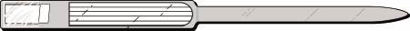 Picture of Identification Wristband Soft-Lock® Colorguard® Write On Band Adhesive Closure Without Legend620-49-PDJ