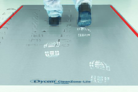 Picture of Contamination Control Mat Dycem® CleanZone-Lite 4 X 6 Foot Gray Polymeric Compounds50-1703