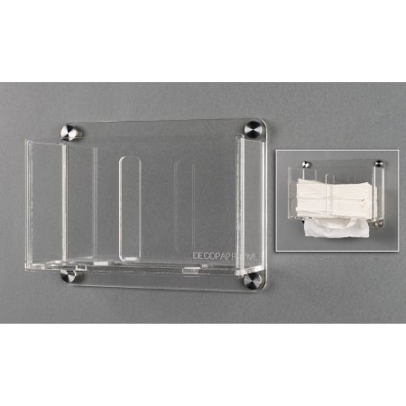 Picture of Paper Towel Dispenser DECO Clear Acrylic Manual Wall MountDECOPAPRTWL-W