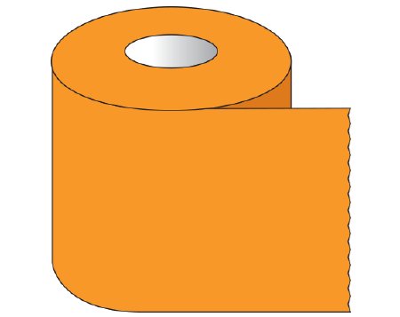 Picture of Blank Label Tape Shamrock Multipurpose Label Orange 2 X 500 InchST-20-5