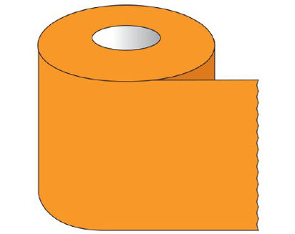 Picture of Blank Label Tape Shamrock Multipurpose Label Orange 2 X 500 InchST-20-5