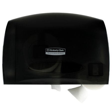 Picture of Toilet Tissue Dispenser Kimberly-Clark Professional Black Smoke Plastic Manual Pull Jumbo Roll Wall Mount09602