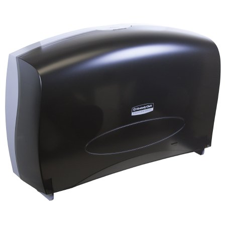 Picture of Toilet Tissue Dispenser K-C PROFESSIONAL Black Smoke Plastic Manual Pull Jumbo Roll Wall Mount09551