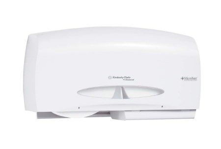 Picture of Toilet Tissue Dispenser K-C PROFESSIONAL White Plastic Manual Pull Double Roll Wall Mount09609