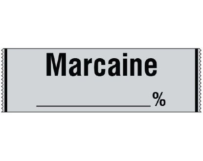 Picture of Drug Label Shamrock Anesthesia Label Marcaine______% Gray 1/2 X 1 InchSA-306