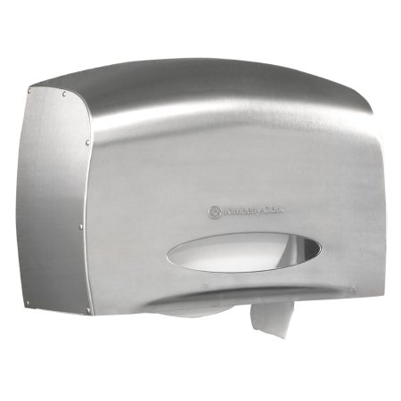 Picture of Toilet Tissue Dispenser Kimberly-Clark Professional Silver Stainless Steel Manual Pull Jumbo Roll Wall Mount09601