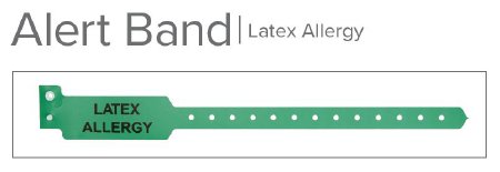 Picture of Identification Wristband Typenex® Alert Band Permanent Snap Allergy Alert1ALERT03