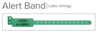 Picture of Identification Wristband Typenex® Alert Band Permanent Snap Allergy Alert1ALERT03