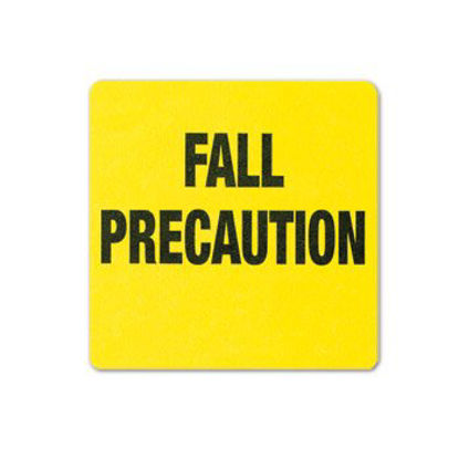 Picture of Pre-Printed Label Barkley® Advisory Label Yellow Autoclavable Fall Precaution Black Alert Label 2-1/2 X 2-1/2 Inch1646-45