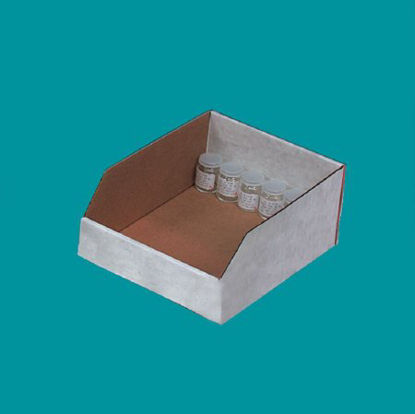Picture of Shelf Caddy Health Care Logistics® Brown / White Corrugated Cardboard 4-1/2 X 9 X 12 Inch7470