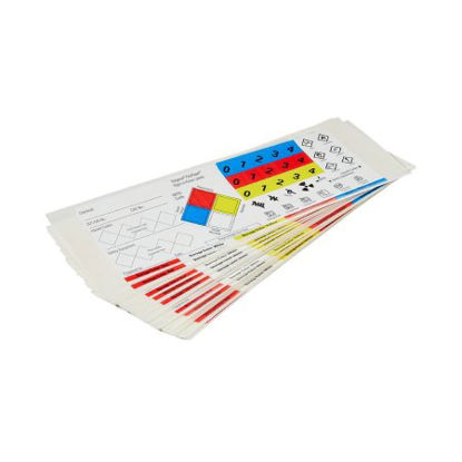 Picture of Pre-Printed Label Nalgene™ Advisory Label Assorted Colors Polyolefin Custom Right-To-Know Black Patient Information 3 X 5 Inch6316-1000