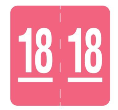 Picture of Pre-Printed Label UAL™ Anesthesia Label Orange Fluorescent Paper Mutildose Syringe Label 1/2 X 1-1/2 InchUL359181V