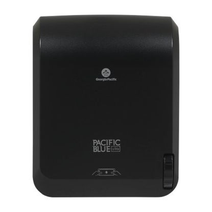 Picture of Paper Towel Dispenser Pacific Blue Ultra™ Black Plastic Mechanical 1150 Foot Roll Wall Mount59589