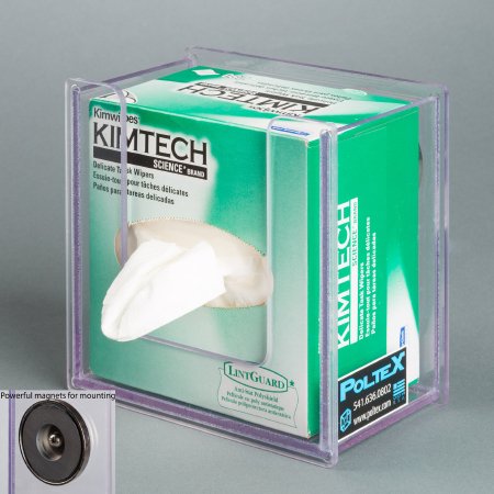 Picture of Wipe Dispenser Clear PETG Manual 1 Box Magnet MountSMLAB-M