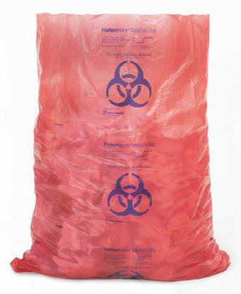 Picture of Biohazard Waste Bag Fisherbrand™ Red Bag Polyethylene 36 X 45 Inch22044565